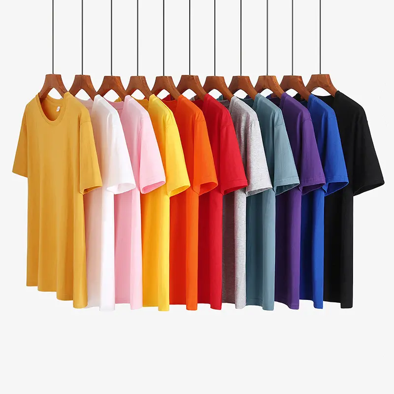V&J 100%Cotton Graphic Oversized Custom Logo Printed Short Tshirt