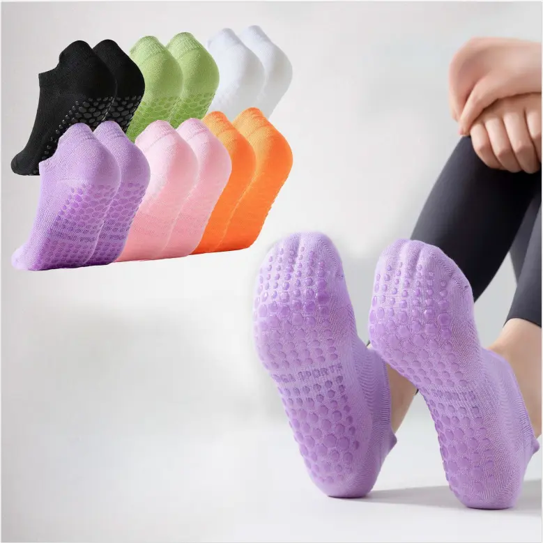 V&J  Custom Logo Grip Barre Socks Pil...
