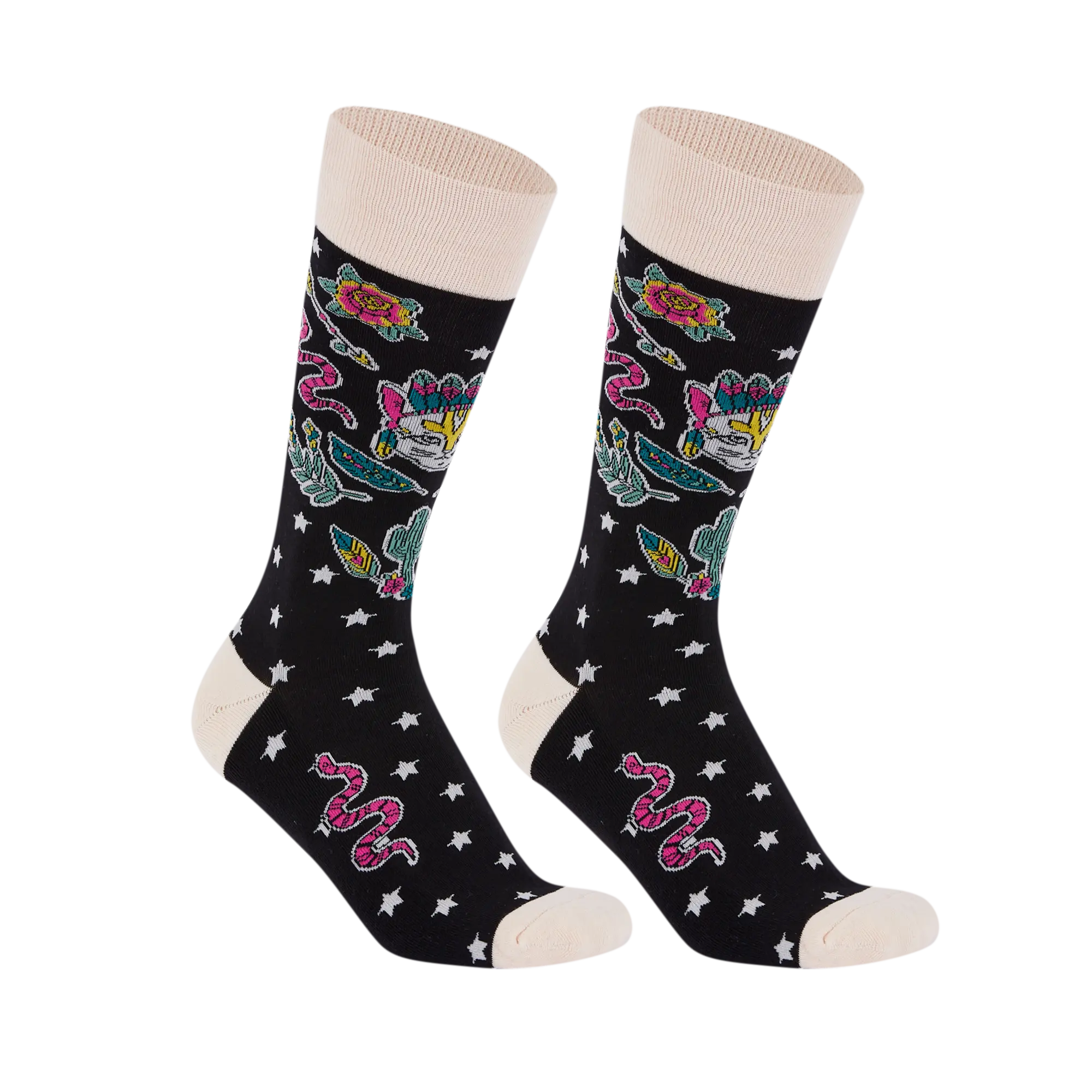 V&J colorful custom logo 100% combed cotton jacquard casual dress socks