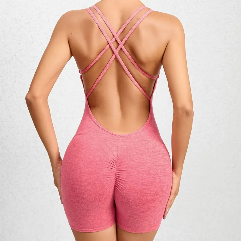 V&J High Elastic Fitness Women One Pi...