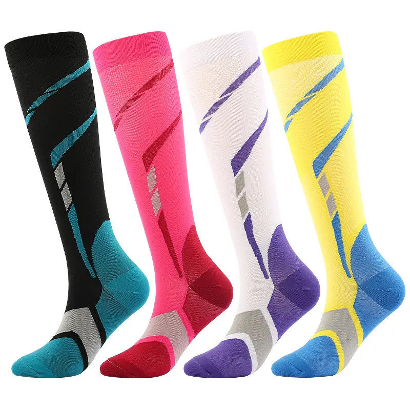 V&J Colorful 15-20mmhg Knee High Men ...