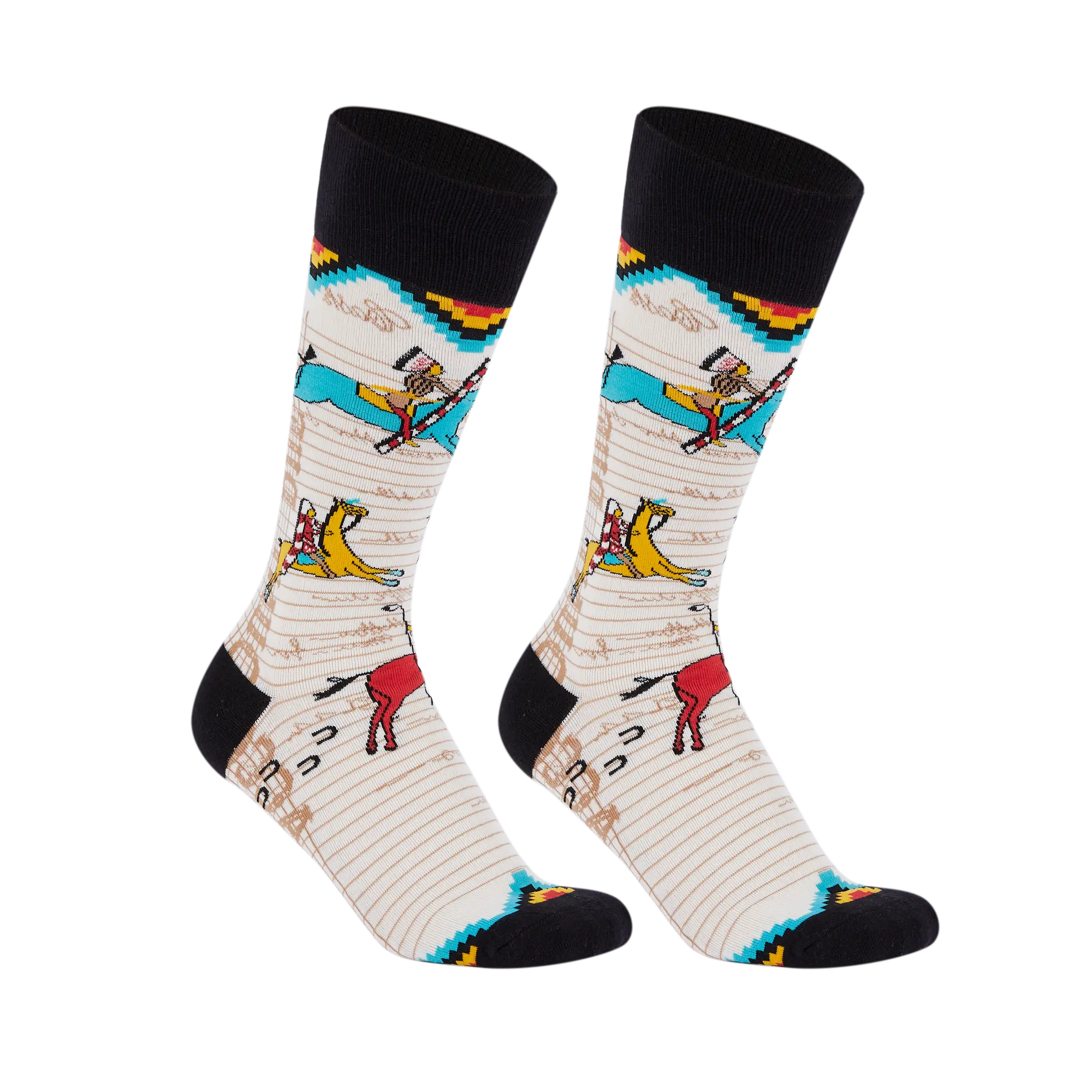 OEM 200 needle colorful custom logo 100% combed cotton jacquard casual dress socks (1)tgz