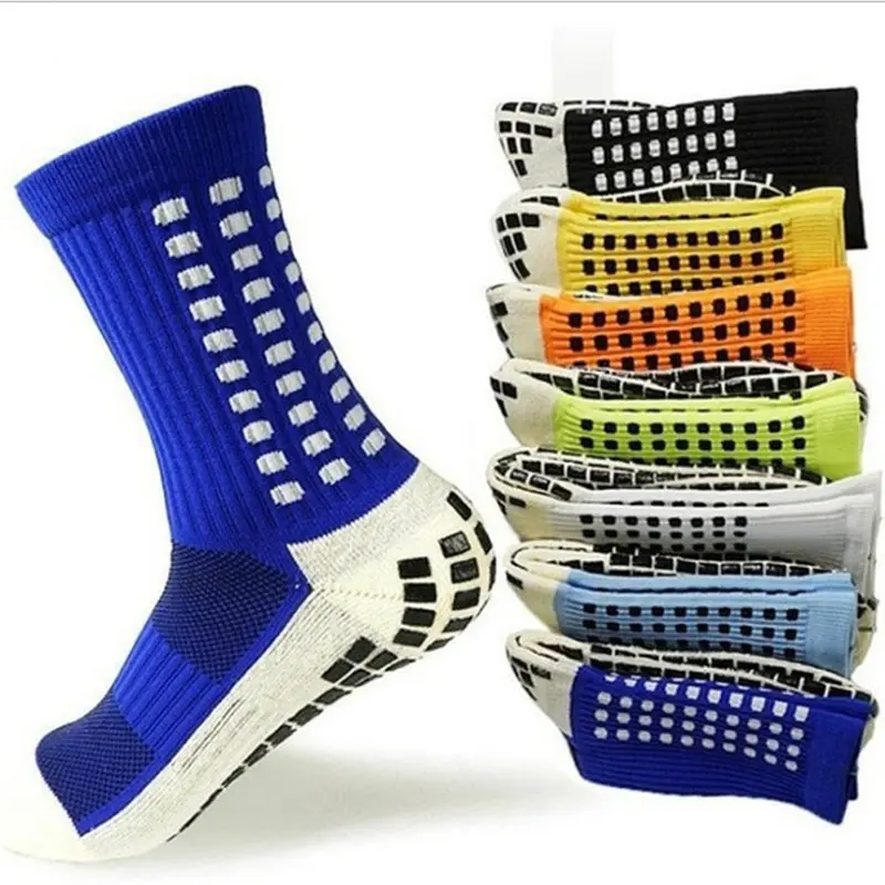 V&J Custom Logo Non Slip Soccer Athletic Football Grip Socks