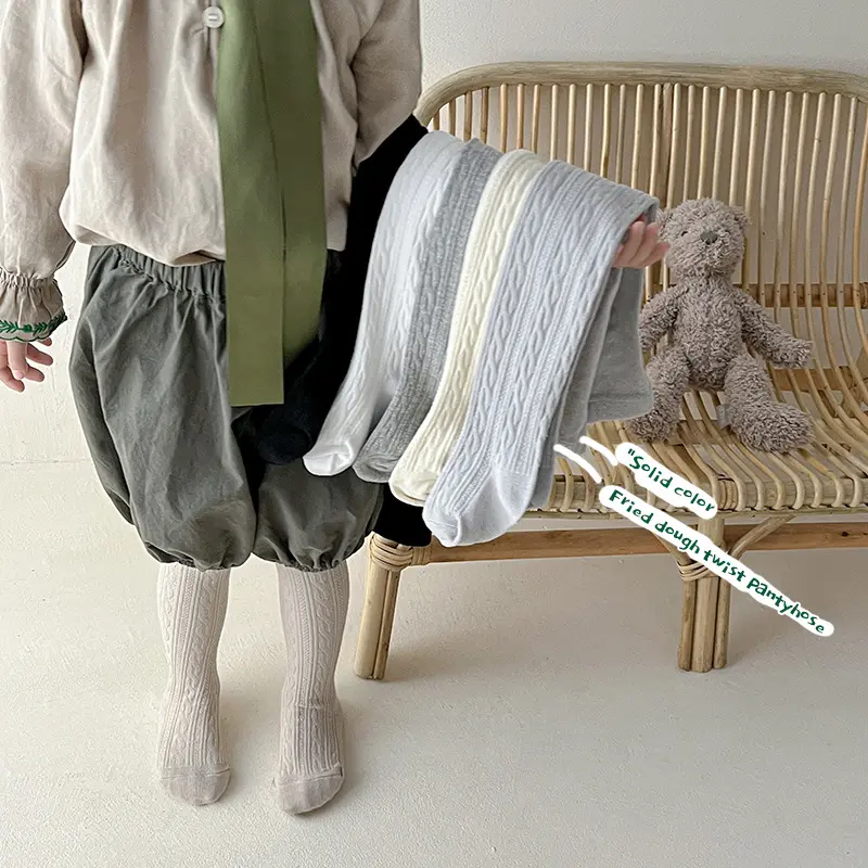 V&J Kids Girls Cotton Cable Solid Kni...